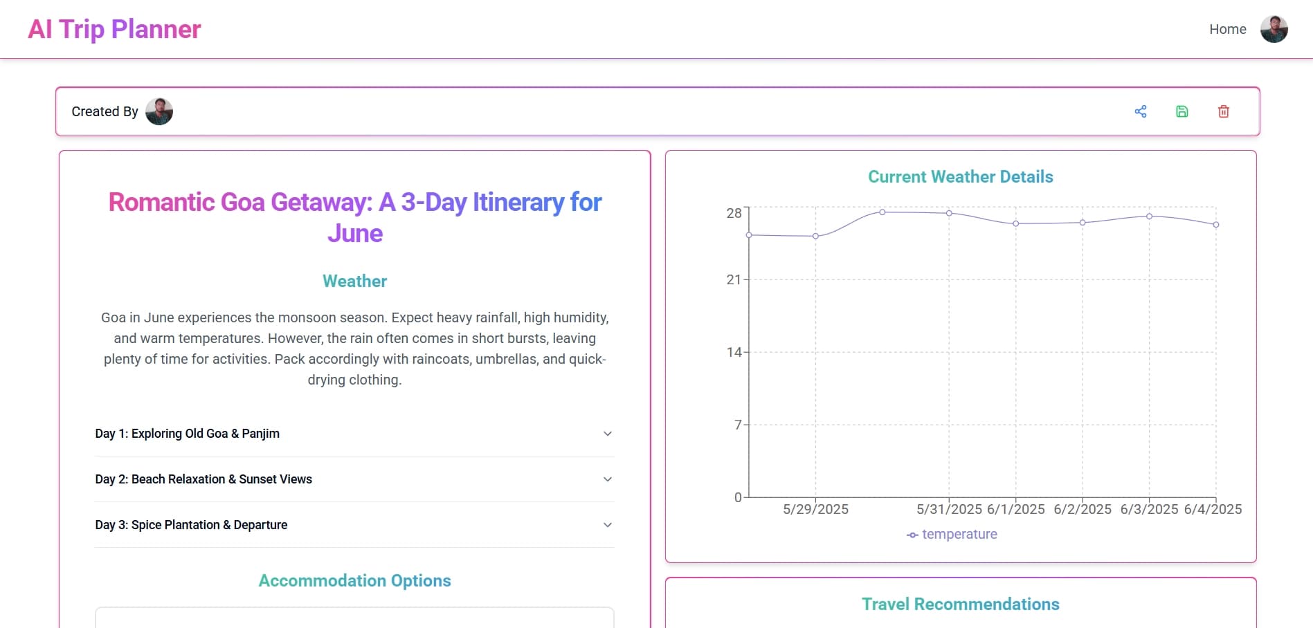 Chatbot screenshot
